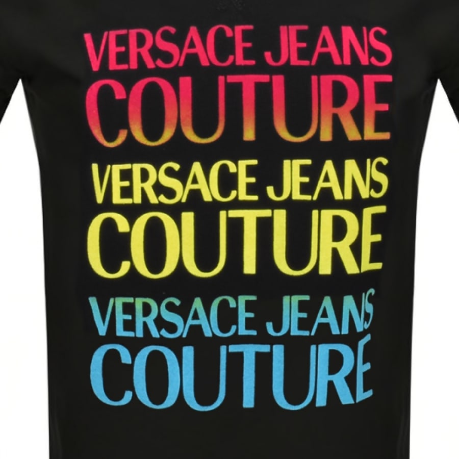 Alternative Image for ProductVersace Jeans Couture Logo T Shirt Black3